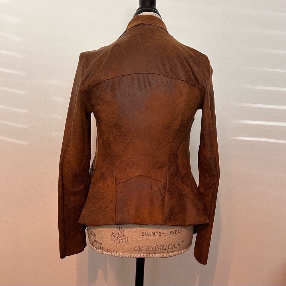 Zara Faux Suede Over Shirt XS NWT - Picture 5 of 8